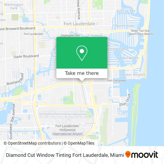 Diamond Cut Window Tinting Fort Lauderdale map