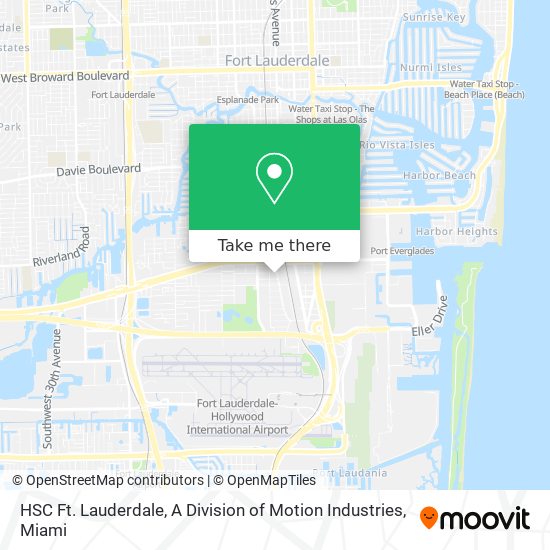 HSC Ft. Lauderdale, A Division of Motion Industries map