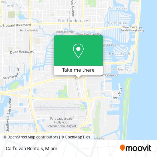 Carl's van Rentals map