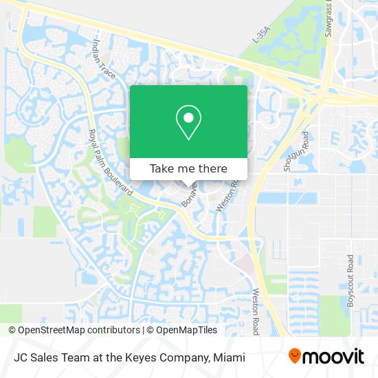 Mapa de JC Sales Team at the Keyes Company