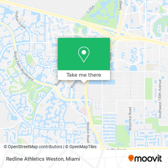 Redline Athletics Weston map