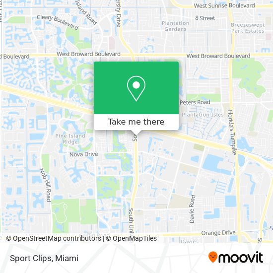 Sport Clips map