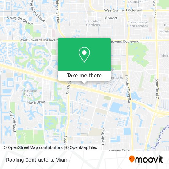 Roofing Contractors map