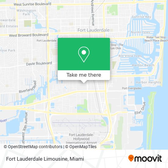 Fort Lauderdale Limousine map