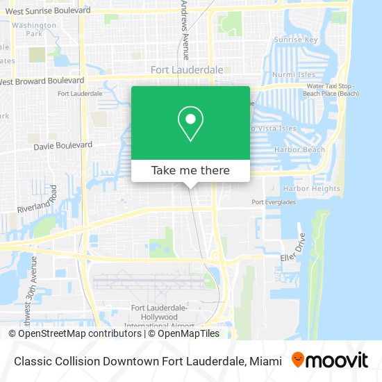 Mapa de Classic Collision Downtown Fort Lauderdale