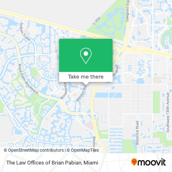 Mapa de The Law Offices of Brian Pabian