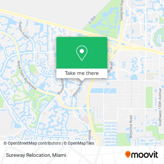 Sureway Relocation map