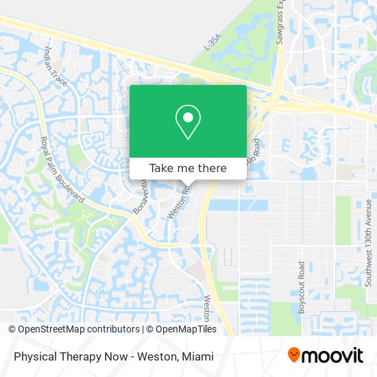 Physical Therapy Now - Weston map