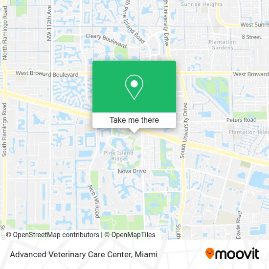 Advanced Veterinary Care Center map