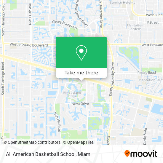 Mapa de All American Basketball School