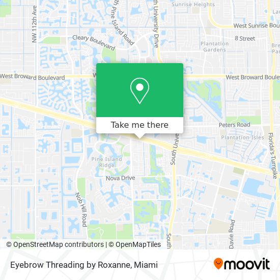 Mapa de Eyebrow Threading by Roxanne