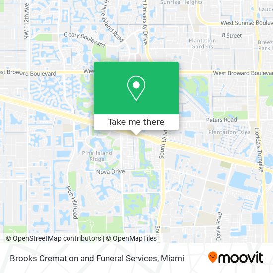 Mapa de Brooks Cremation and Funeral Services