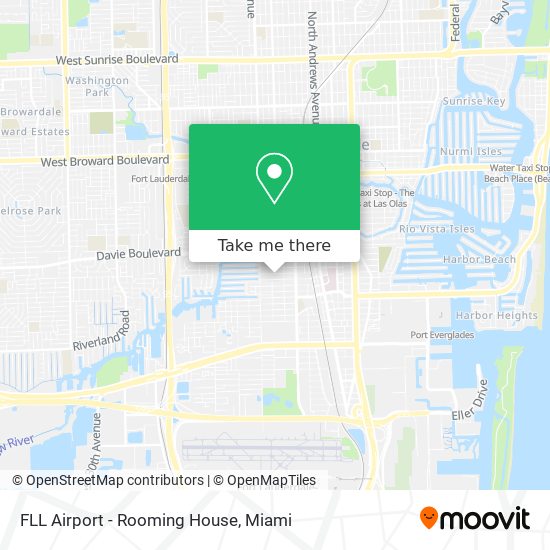 FLL Airport - Rooming House map