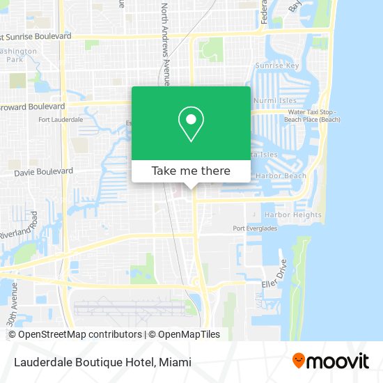 Mapa de Lauderdale Boutique Hotel
