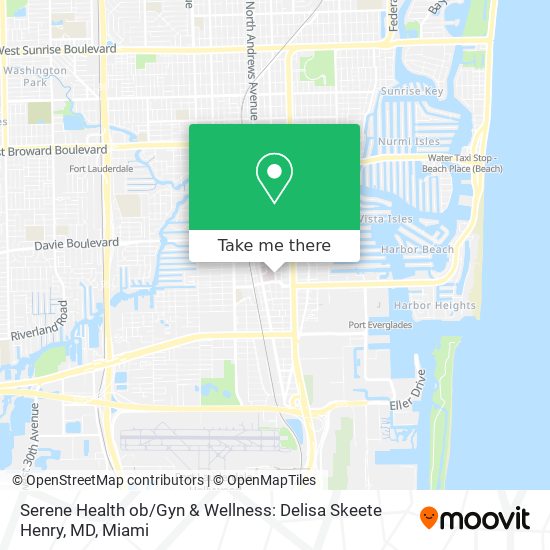 Mapa de Serene Health ob / Gyn & Wellness: Delisa Skeete Henry, MD