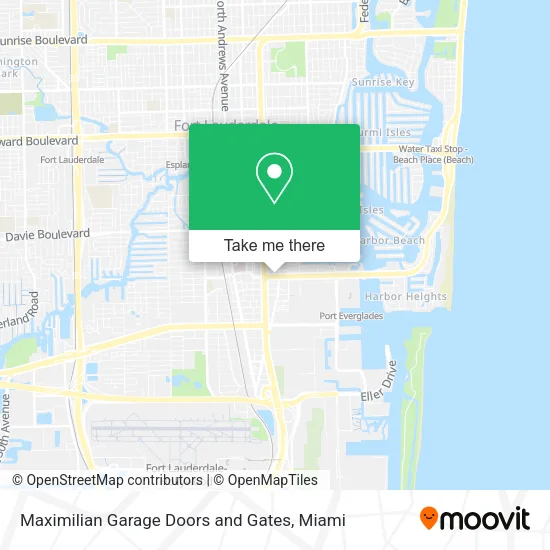 Mapa de Maximilian Garage Doors and Gates