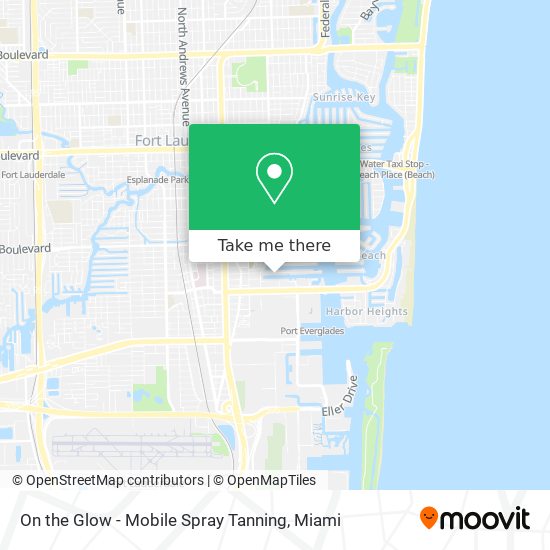 On the Glow - Mobile Spray Tanning map