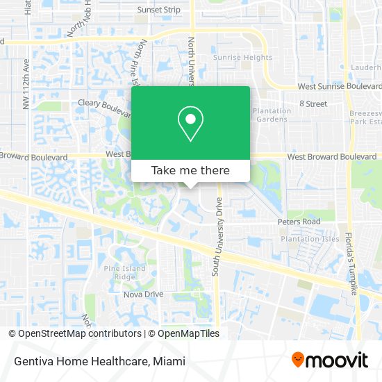 Mapa de Gentiva Home Healthcare