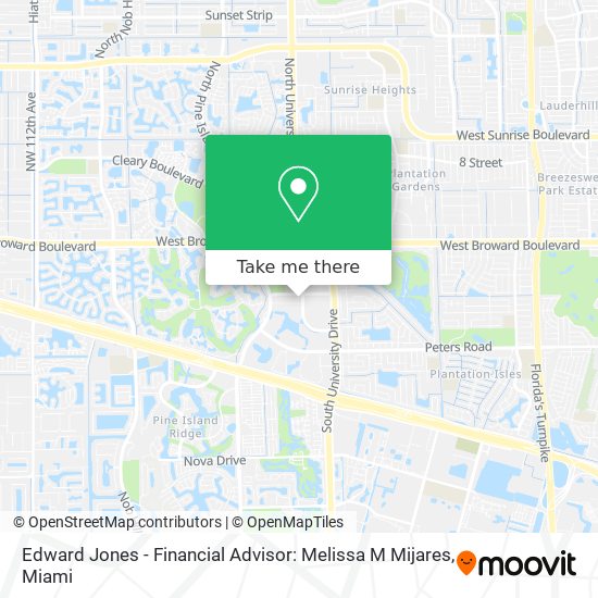 Mapa de Edward Jones - Financial Advisor: Melissa M Mijares