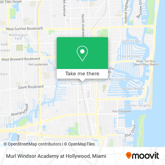 Murl Windsor Academy at Hollywood map