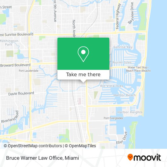 Bruce Warner Law Office map