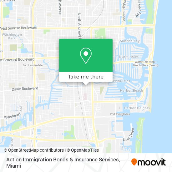 Mapa de Action Immigration Bonds & Insurance Services