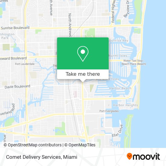 Comet Delivery Services map
