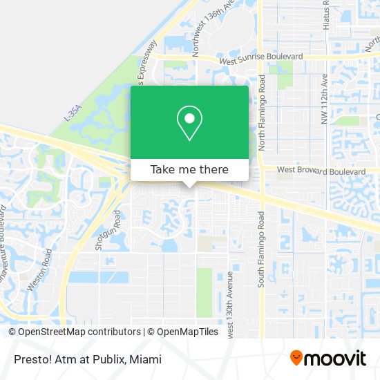 Presto! Atm at Publix map