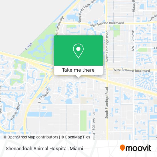 Shenandoah Animal Hospital map