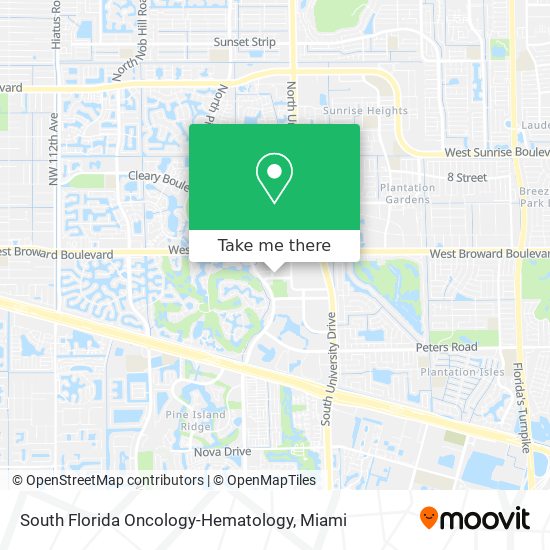 South Florida Oncology-Hematology map