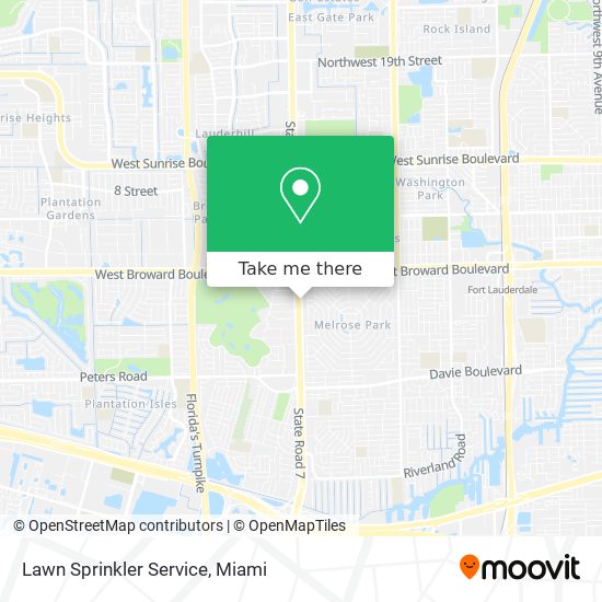 Lawn Sprinkler Service map