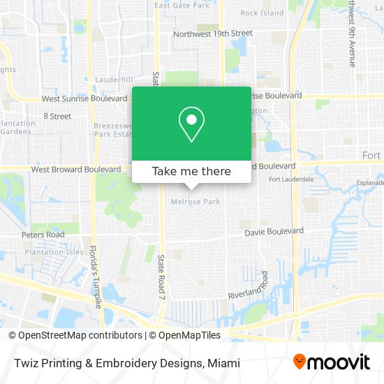 Mapa de Twiz Printing & Embroidery Designs