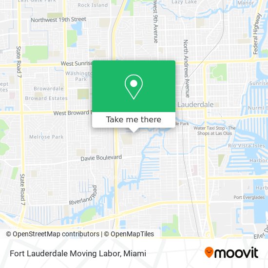 Fort Lauderdale Moving Labor map