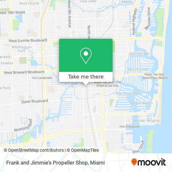 Frank and Jimmie's Propeller Shop map