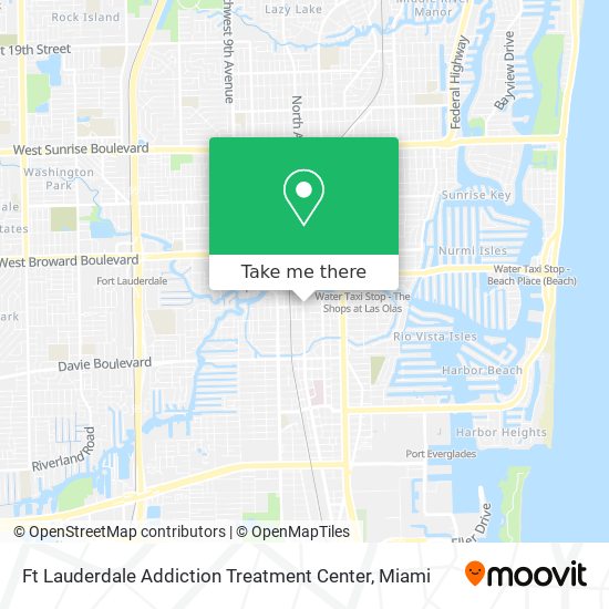 Mapa de Ft Lauderdale Addiction Treatment Center