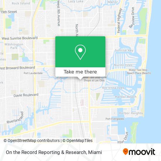 Mapa de On the Record Reporting & Research