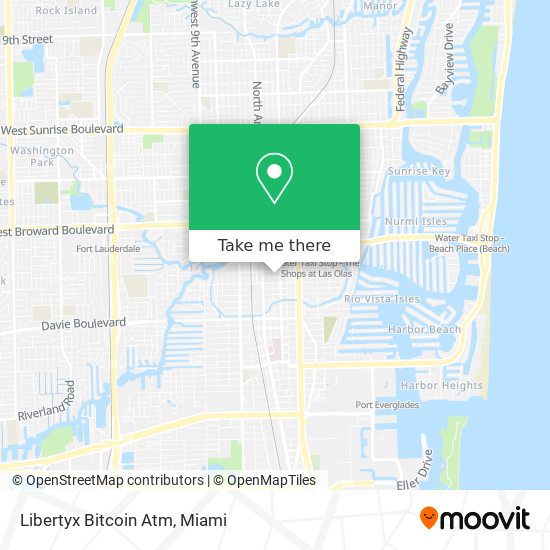 Mapa de Libertyx Bitcoin Atm