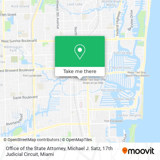 Mapa de Office of the State Attorney, Michael J. Satz, 17th Judicial Circuit