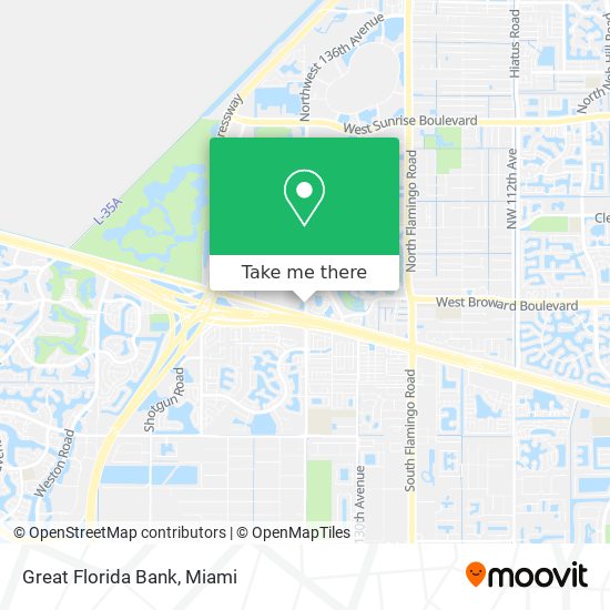 Great Florida Bank map