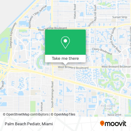 Mapa de Palm Beach Pediatr