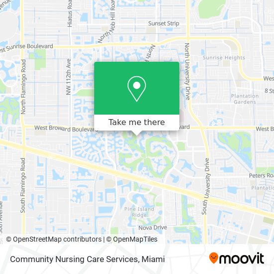 Community Nursing Care Services map