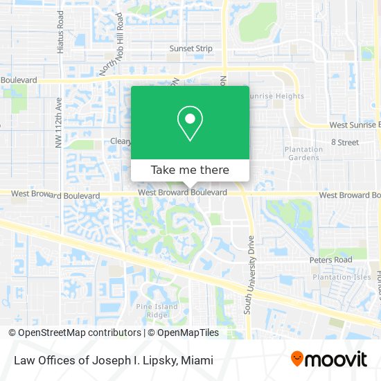 Law Offices of Joseph I. Lipsky map