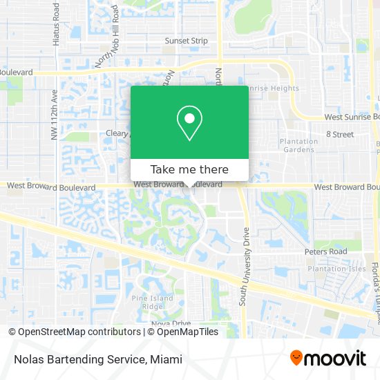 Nolas Bartending Service map