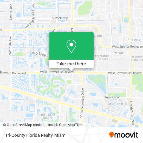 Tri-County Florida Realty map