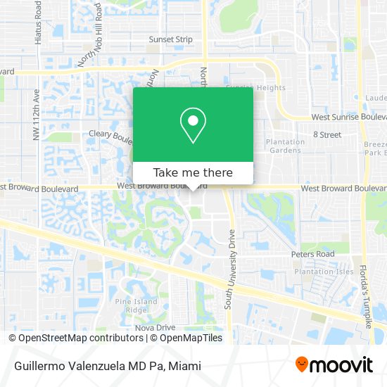 Guillermo Valenzuela MD Pa map