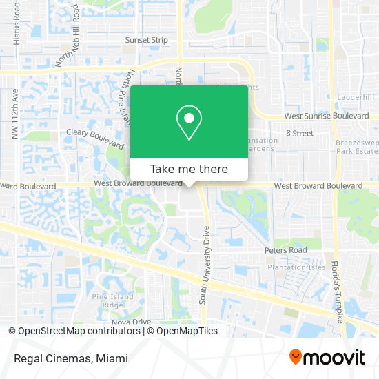 Regal Cinemas map