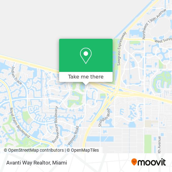 Avanti Way Realtor map