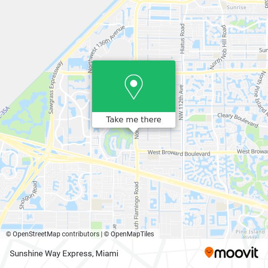 Sunshine Way Express map