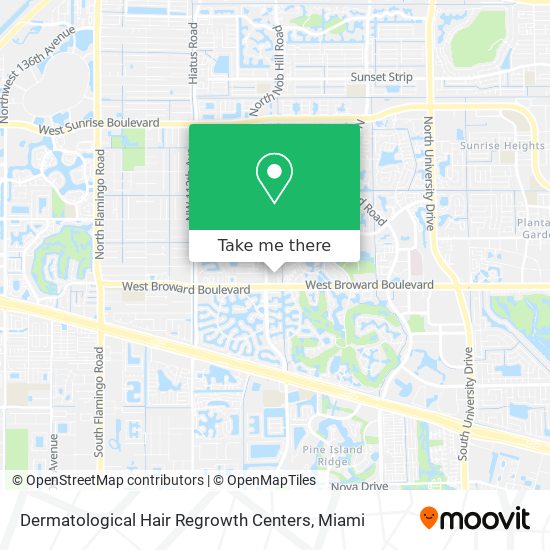Mapa de Dermatological Hair Regrowth Centers