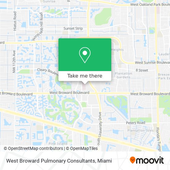 West Broward Pulmonary Consultants map